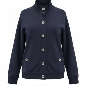 👛 (ANY 2/$40) ALLISON DALEY Navy Blue Sweater Jacket